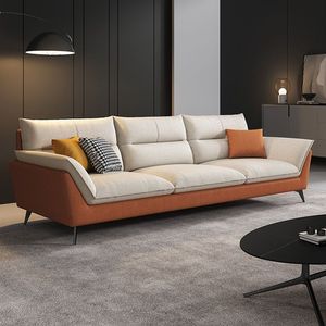 Nordic Style <b>Fabric</b> <b>Sofa</b> Three Seater Removable Washable Breathable For Small Living Rooms - Product Image 3