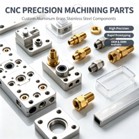 Servicios de Mecanizado CNC de 5 Ejes de Alta Precisión Personalizados, OEM para Todas las Industrias, Piezas de Torneado y Fresado de Acero, Latón, Titanio y Aluminio