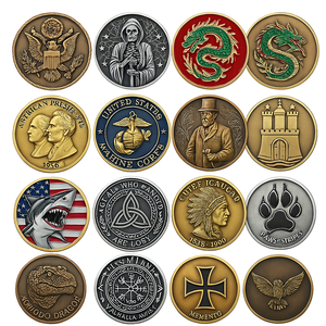 Metallo artigianato fare moneta di alta qualità personalizzato Souvenir Logo metallo in lega di zinco placcato argento moneta in bianco - Product Image 4