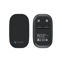 Cargador de 35W con Doble Puerto USB C, Adaptador de Corriente Compacto y Plegable, Enchufe USB Tipo C, Cargador Rápido de Pared
