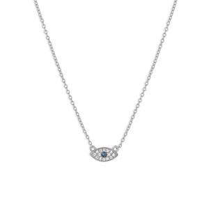 Milskye Minimalistische Sieraden 925 Sterling Zilver 18K Vergulde <span class=keywords><strong>London</strong></span> Blauwe Nanogem Boze Oog Charme Ketting Voor Vrouwen - Product Image 6