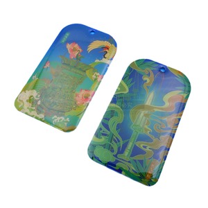 Etiquetas Metálicas Personalizadas de Doble Cara con Impresión a Color, Resina Epoxi, Acero Inoxidable, para Joyería, Regalos y Uso Comercial - Product Image 4