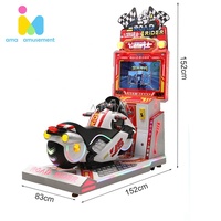 Simulateur de moto miniature Road Rider avec écran vidéo HD de 26 pouces, jeu d'arcade, machine de jeux de moto à monnayeur pour enfants