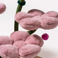 Arbre à chat coloré et grand format avec hamac floral, poteaux en sisal et peluche de qualité supérieure – Mobilier pour chat