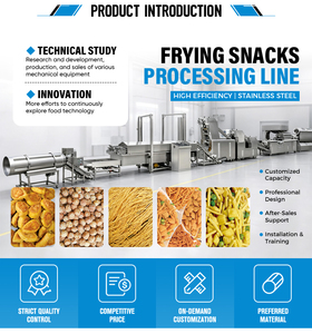 Ligne de production automatique multi-combustibles pour snacks frits, chips de maïs, crackers aux crevettes, tortillas et aliments frits 100-200 kg/h - Product Image 4