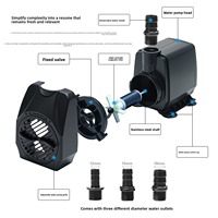 Pompe submersible puissante en ABS pour fontaine d'aquarium, pompe de circulation pour mini-étang artificiel, OEM DC12V