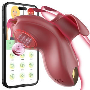 Dil yalama giyilebilir parmak vibratör App kontrollü kadınlar için G Spot klitoral stimülatör çiftler kadın mastürbasyon masaj - Product Image 1