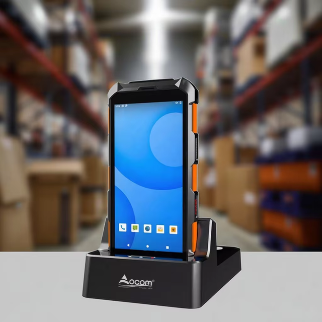 Rugged 2D Barcode Scanner Android Handheld Terminal with 4800mAh Battery, NFC, GPS, IP65 Waterproof
