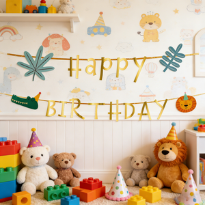 Bannière <span class=keywords><strong>Joyeux</strong></span> <span class=keywords><strong>Anniversaire</strong></span> Thème Safari Jungle 2,5m Guirlande en Papier pour Décorations de Fête d'<span class=keywords><strong>Anniversaire</strong></span> Enfants Fournitures Safari Wild One - Product Image 3