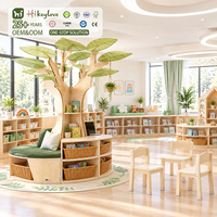 Hikeylove Ensemble Chaise et Étagère Arbre de Lecture Montessori pour Enfants - Mobilier pour Maternelle, Jardin d'Enfants et Crèche