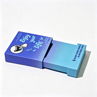 Fabricant de boîtes d'emballage personnalisées pour bandes buccales respirantes, boîte en papier laminé avec logo personnalisé, marque privée