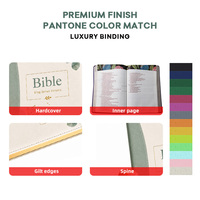 Biblias Mini con Encuadernación Cosida, Versión Completa, Venta al por Mayor y Proveedor, Cubierta de Cuero PU, Borde Dorado, Libro Sagrado