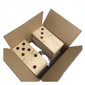 Enorme jeu de dominos en bois 28 pièces, écologique, non toxique, pour jeux en plein air, avec sac en toile, jeu de société, nouveauté printemps - Product Image 1