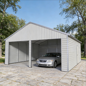 SG2119-H250-2HR/H <span class=keywords><strong>Garage</strong></span> métallique en acier, abri pour 2 voitures, bâtiment métallique, <span class=keywords><strong>garage</strong></span> préfabriqué, <span class=keywords><strong>porte</strong></span> <span class=keywords><strong>de</strong></span> <span class=keywords><strong>garage</strong></span> roulante, résistant aux intempéries - Product Image 2