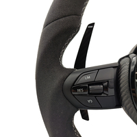 Volant sport M personnalisé à fond plat entièrement en daim pour BMW F01 F10 F15 F20 F22 F30 F31 F32 F33 F34 F35 F36 F80 F90