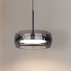 Haute CRI Moderne Cylindre Pendentif Lumière 3CCT Dimmable 15W LED Lustre En Verre avec Câble <span class=keywords><strong>De</strong></span> 200cm pour Chambre Salle À Manger Éclairage - Product Image 1