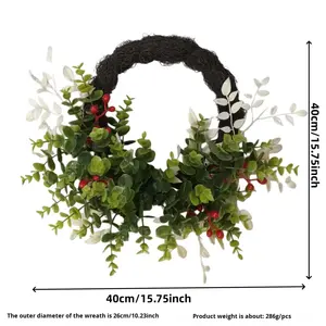 طقم إكسسوارات شعر لتصوير الكريسماس بتصميم غابة الجنيات الصغيرة على طراز موري، يتضمن طوق رأس بلاستيكي صغير على شكل إكليل - Product Image 6