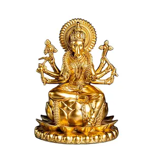 Índia Hindu Ganesh Resina Antigo Estátua de Ganesh Estátua do Deus Hindu Estátua de Amã Varahi