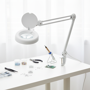 Beauty Salon Facial Nail Cosmetics <b>Light</b> for Lash Eyelash Extension Magnifying Lens Glass <b>Led</b> Lash Working Lamp - Product Image 2