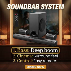 Barra de Sonido Bluetooth 5.1 de 125W Personalizada OEM, con Subwoofer con Cable, para Sistema de Cine <span class=keywords><strong>en</strong></span> Casa, Altavoces de Barra de Sonido para <span class=keywords><strong>TV</strong></span> - Product Image 3