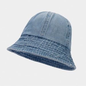 Chapeau Bob en Jean Bleu Quatre Saisons pour Femme, Chapeau Bob de Créateur Décontracté d'Extérieur Anti-UV pour Homme - Product Image 4