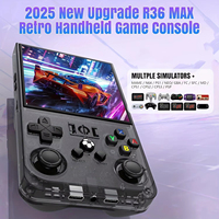 Console de jeu portable rétro R36MAX avec 64 Go intégrés, 20000 jeux, système Linux open source portable, batterie 4000 mAh personnalisable