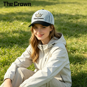 Casquette de baseball structurée à 6 panneaux en denim délavé avec logo personnalisé, bicolore, vente en gros, broderie, fabricant - Product Image 3