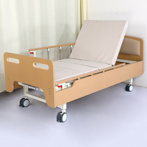 Оптовая продажа больничных амбулаторных коек Может приподнять спину для парализованных пациентов и пациентов, перенесших инсульт, и деревянная ручная кровать для кормления с двумя крючками - Product Image 6