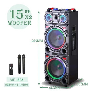 JBA Portable <b>Speaker</b> Dual 12 Inch Outdoor Karaoke With <b>USB</b> TF Card Support 3060W Power - Product Image 3