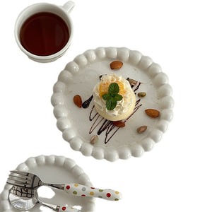 Plato de Estilo Crema de Alta Gama, Plato Creativo para Frutas y Pasta, Plato para Comida Occidental, Vajilla Francesa de Alta Gama, Plato para Desayuno, Plato para Pasta - Product Image 6