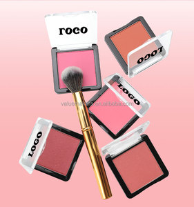 Personaliza tu logotipo single Mini <span class=keywords><strong>Blush</strong></span> pigmentado mejilla polvo rubor rosa y naranja dulce colorete cara vegana maquillaje colorete - Product Image 2