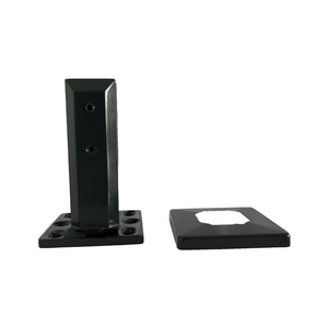 Morsetto Stabile in Acciaio Inox con Doppia Vite Laterale, Finitura Nera Opaca, <span class=keywords><strong>per</strong></span> Tutti i Tipi di Vetro Standard da 6-12mm - Product Image 3