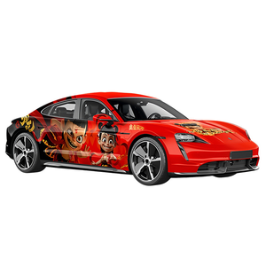 Personaje de dibujos animados Anime Green Wrap vinilo coche calcomanías para coche personalizado de alta calidad <span class=keywords><strong>JDM</strong></span> PVC película de vinilo para coche - Product Image 1