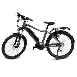 두 바퀴 빈티지 레트로 스타일 Ebike Bafang M400 모터 Bbshd 중반 드라이브 전기 자전거 36v 250w 비 접이식 오프로드 전자 자전거