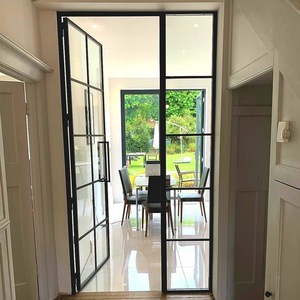 <b>Classical</b> Style Soundproof External Front Swing Door Exterior Entry With Glass and Sidelight - Product Image 3