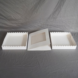 Wholesale 4/6/8/10/12 Inch Single Layer Double Layer Heightening Three in One White Birthday Cake <b>Box</b> - Product Image 5