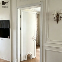 Porte intérieure moderne en MDF massif, étanche, sur mesure, non alvéolée, vente en gros directe usine pour cuisine et salle de bain