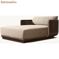 Lit de repos en aluminium, lit de repos de luxe pour patios et jardins, confort toutes saisons