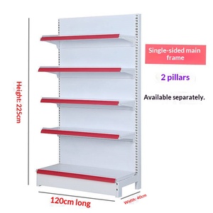Supermarket Display Shelves Single-sided Double-sided Metal Heavy Duty Quick Installation for Convenience Stores <strong>Small</strong> <strong>Shops</strong> - Product Image 6