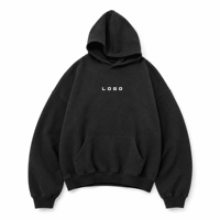 Sweat à capuche oversize pour homme, coupe courte, double fermeture éclair, finition délavée à l'acide et style streetwear à épaules tombantes