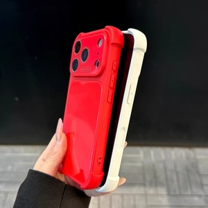 เคสโทรศัพท์แบบกระจกนิรภัยกันรอยขีดข่วนรุ่นใหม่ล่าสุด สีนีออน เงางาม สำหรับ iPhone 13 14 15 16 17 pro max  OEM ฝาหลังแบบกำหนดเองได้ - Product Image 4