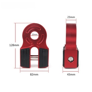 Connecteur plat de remorquage en aluminium pour treuil, crochet de remorquage, attelage de remorque 4X41004 pour VTT, UTV, SUV - Product Image 1