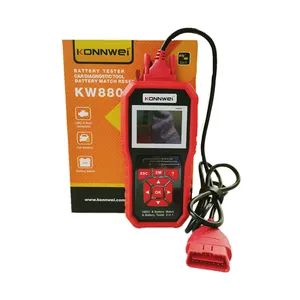Escáner OBD2 de coche KONNWEI KW880 de mano OEM de fábrica con probador de batería de 12V más reinicio BMS