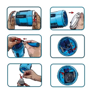 Nueva máquina de burbujas completamente automática 2 en 1 2 en 1 giratoria niños al aire libre juguetes de verano soplando burbujas - Product Image 6