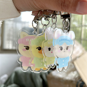 Spot Key Chain Acrylic Double-Sided UV Printing <b>Anime</b> Cartoon Pendant Accessories Lisa Rose Star Periphery Souvenir - Product Image 2