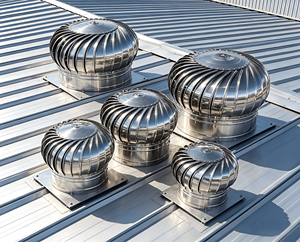 <span class=keywords><strong>Ventilateur</strong></span> d'extraction électrique industriel pour toiture avec roulement à billes et pales en acier inoxydable, disponible en version OEM pour la ventilation des usines et entrepôts - Product Image 2