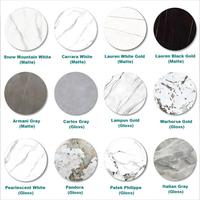 Luxe gesinterd stenen grote ronde tafel - 15/20-persoons eettafelset voor hotel, restaurant, villa