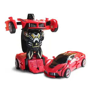 Coche deportivo transformable para niños, Robot de juguete, inercia, doble modelo, deformación automática, nuevo