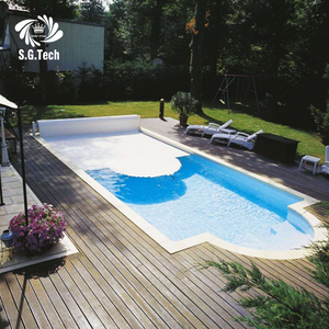 Couronne d'eau <span class=keywords><strong>Couverture</strong></span> de <span class=keywords><strong>piscine</strong></span> hors sol automatique personnalisée Latte de PC <span class=keywords><strong>rigide</strong></span> de sécurité avec télécommande pour adultes et enfants - Product Image 4