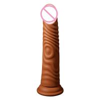 Dildo realista de silicona líquida para mujer, simulación anal con ventosa, correa para lesbianas, consolador curvo 100% impermeable, juguetes sexuales para adultos